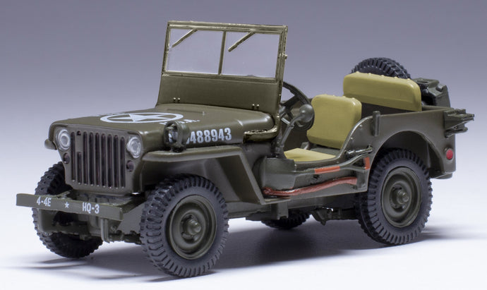 Jeep WILLYS MB US ARMY 1943 - Military Version oliven grøn 1:43 fra Ixo Model