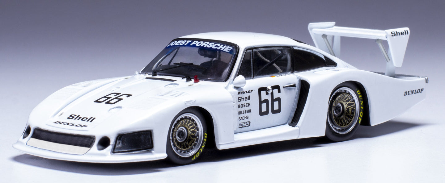 PORSCHE 935/78 930 TEAM JOEST RACING N 66 3rd PLACE DRM ZOLDER 1981 JOCHEN MASS WHITE 1:43