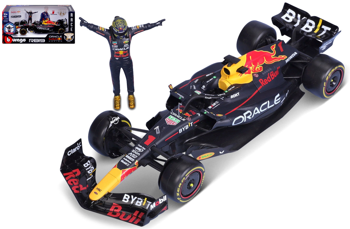 RED BULL RB19 N.1 MAX VERSTAPPEN 2023 WORLD CHAMPION 1:24