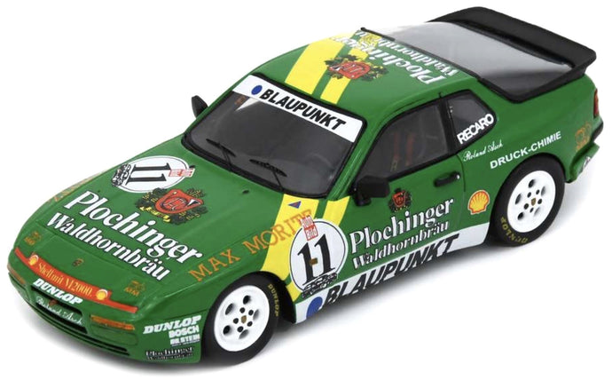 Porsche 944 TURBO CUP #11 ROLAND ASCH GERMANY CHAMPION 1987 grøn/gul 1:43