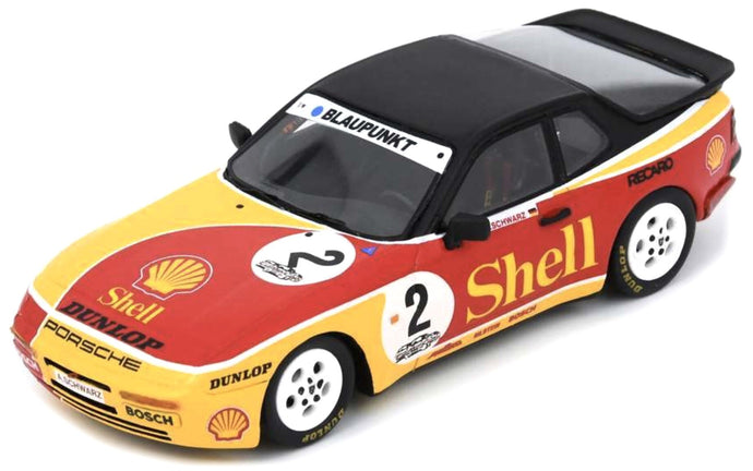 PORSCHE 944 TURBO N 16 SHELL TURBO CUP GERMANY 1988 ARMIN SCHWARZ YELLOW RED BLACK 1:43