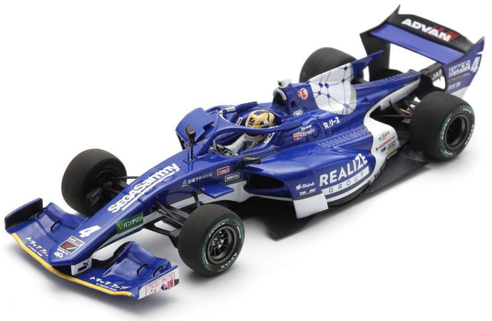 DALLARA SF23 TRD 01F TEAM REALIZE CORPORATION KONDO RACING N 4 SUPER FORMULA SEASON 2024 KAZUTO KOTAKA BLUE WHITE 1:43