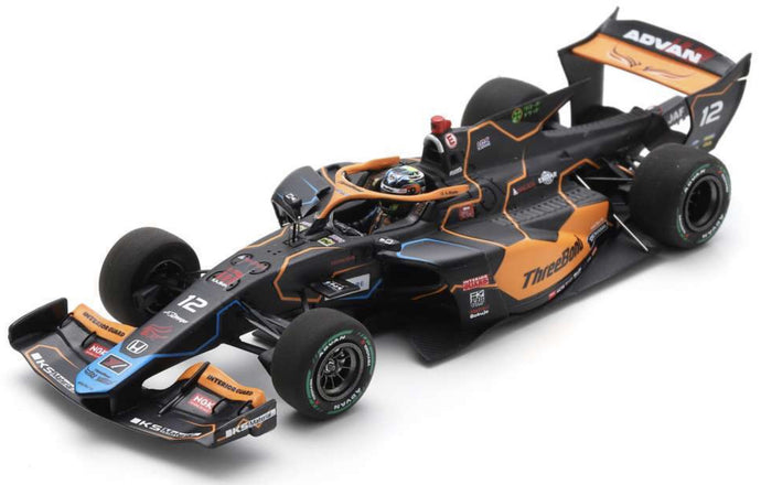 THREEBOND SF23 #12 ATSUSHI MIYAKE- SUPER FORMULA 2024 sort/orange/blå 1:43