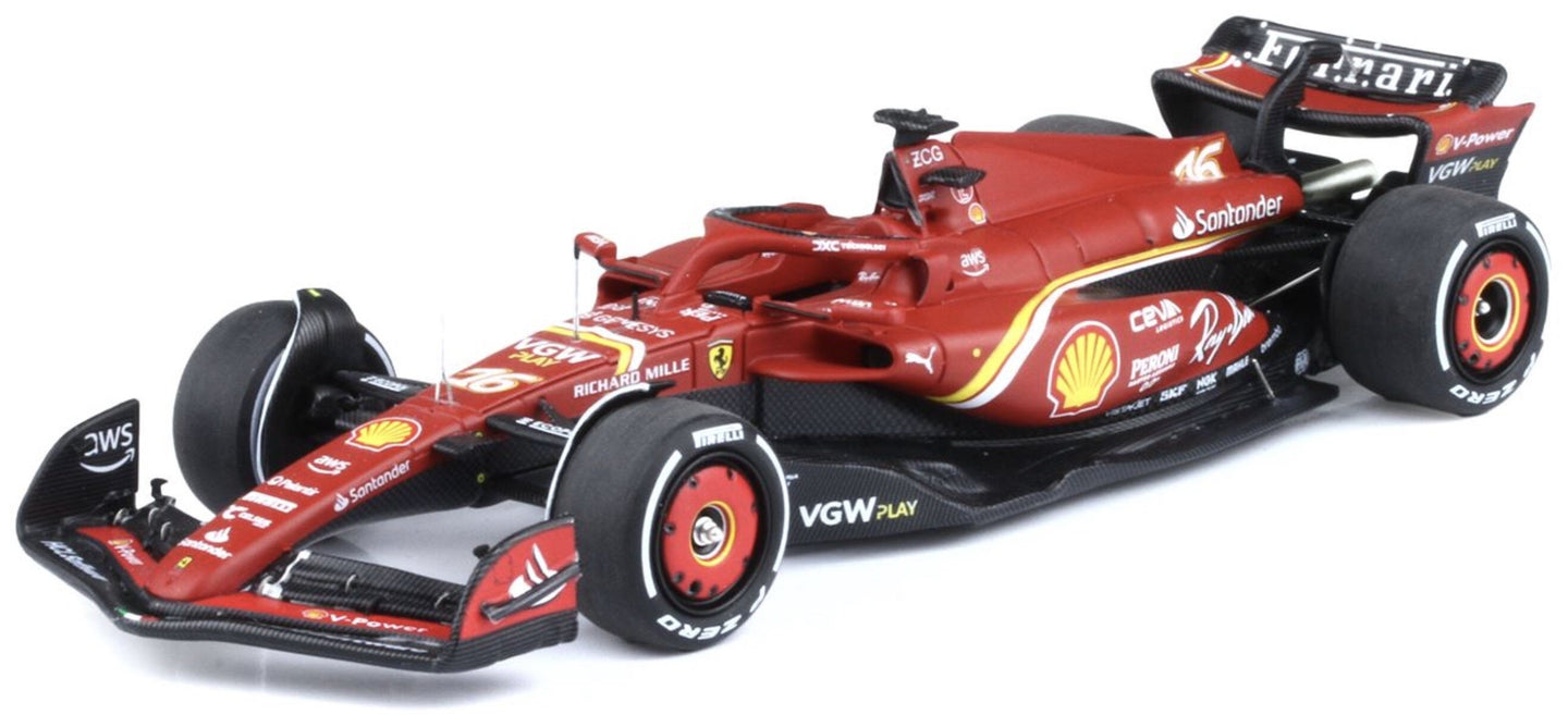 Ferrari SF-24 #16 CHARLES LECLERC AUSTRALIAN GP 2024 Limited Edition 216 pcs rød/hvid/gul 1:43