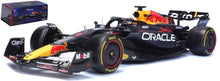 Indlæs billede til gallerivisning Red Bull RB19 #1 MAX VERSTAPPEN 2023 „WITH DISPLAY CASE“ Limited Edition mørk blå/rød/gul 1:18