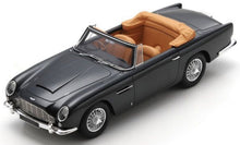 Indlæs billede til gallerivisning ASTON MARTIN DB5 VOLANTE CABRIOLET OPEN 1964 GREY MET 1:18