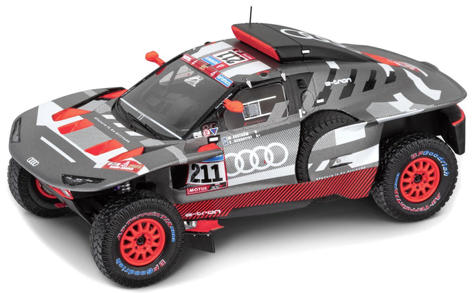 AUDI Q E-TRON RS TEAM AUDI SPORT N 211 RALLY DAKAR 2023 MATTIAS EKSTROM - EMIL BERGKVIST GREY SILVER BLACK 1:43
