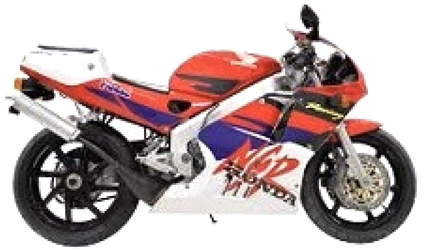 Honda NSR 250R SP 1995 rød/hvid/blå 1:12