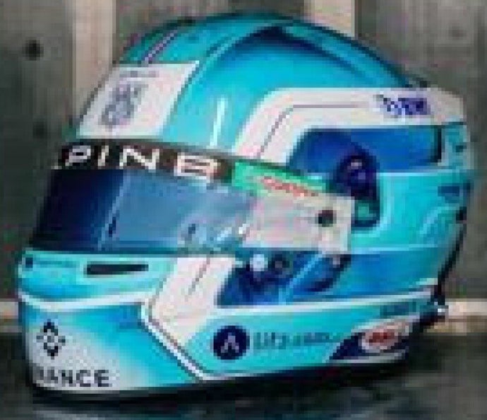 BELL HELMET CASCO HELMET F1 PIERRE GASLY TEAM BWT ALPINE N 10 SEASON 2024 2 TONE BLUE WHITE 1:5