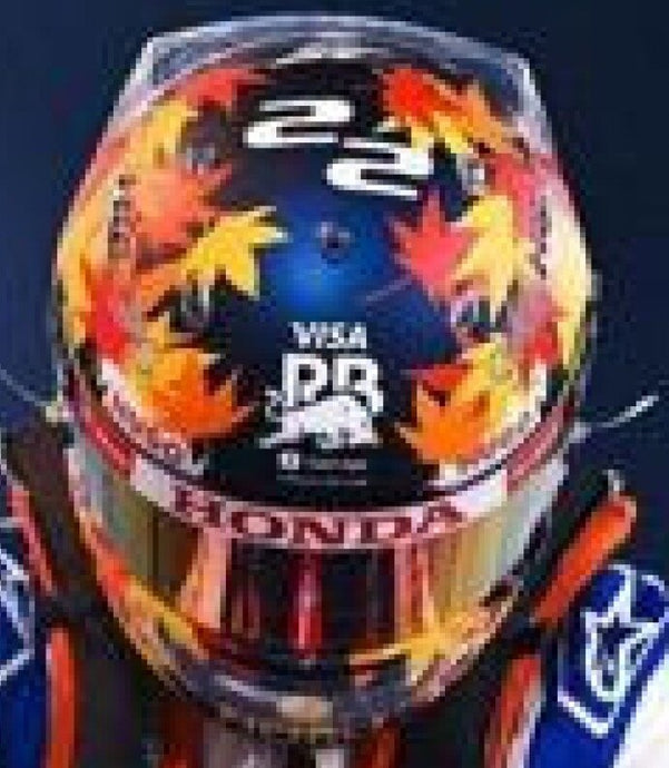 BELL HELMET CASCO HELMET F1 YUKI TSUNODA TEAM VISA CASH APP N 22 SEASON 2024 VARIOUS 1:5