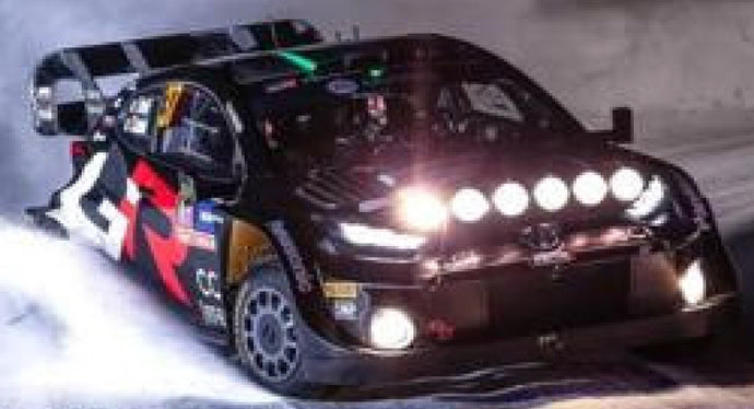 Toyota GR YARIS RALLY1 HYBRID #37 BERTELLI/SCATTOLIN RALLY SWEDEN 2024 sort/rød/hvid 1:43