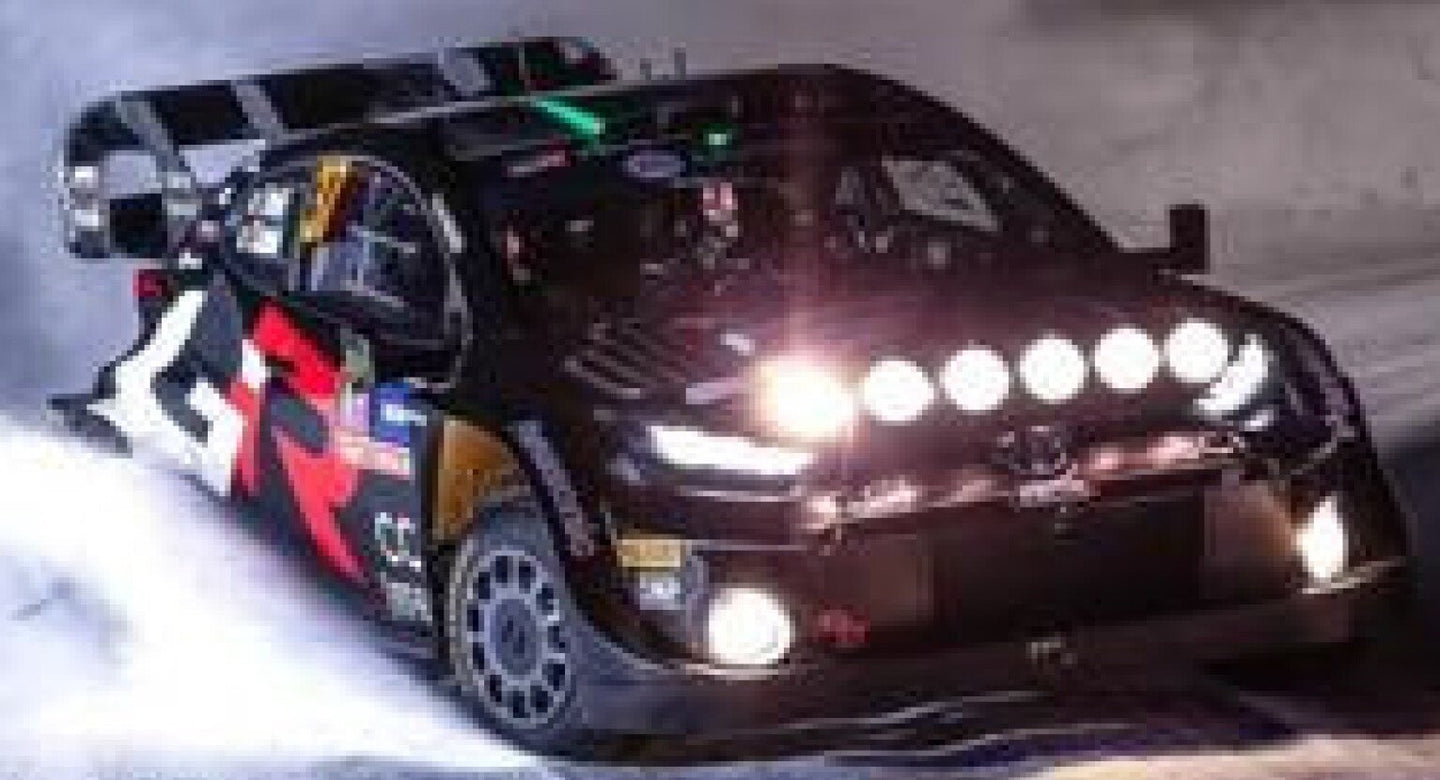 Toyota GR YARIS RALLY1 HYBRID #37 BERTELLI/SCATTOLIN RALLY SWEDEN 2024 sort/rød/hvid 1:43
