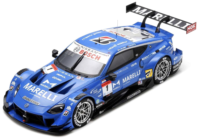 Nissan MARELLI IMPUL Z #1 HIRAMINE/BAGUETTE GT500 SUPER GT 2023 blå/sort 1:18
