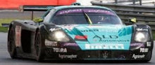 Indlæs billede til gallerivisning Maserati MC12 GT1 #9 VAN DE POELE/BARTELS/SCHEIDER WINNER 24H SPA 2005 sort/turkis 1:43