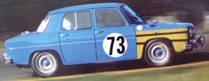 Renault 8 GORDINI #73 BIANCHI/VINATIER 1st CLASS COUPE 24H SPA 1966 Limited Edition blå/gul/sort 1:43