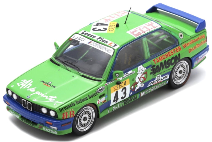 BMW 3-SERIES M3 TEAM IAN KHAN N 43 24h SPA 1992 IAN KHAN - DAMIEN VAN DE POELE - MASAHIRO KIMOTO GREEN 1:43