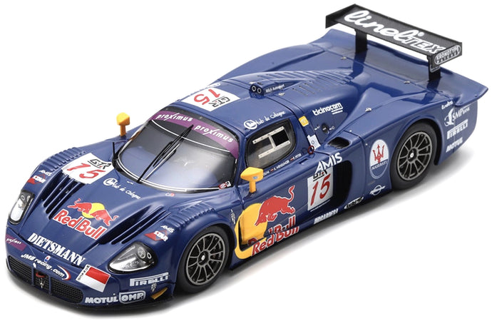 Maserati MC12 GT1 #15 BERTOLINI/WENDLINGER/PETER 2nd 24H SPA 2005 Limited Edition mørk blå 1:43