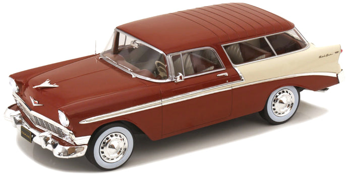 CHEVROLET BEL AIR NOMAD SW STATION WAGON 1956 BROWN CREAM 1:18