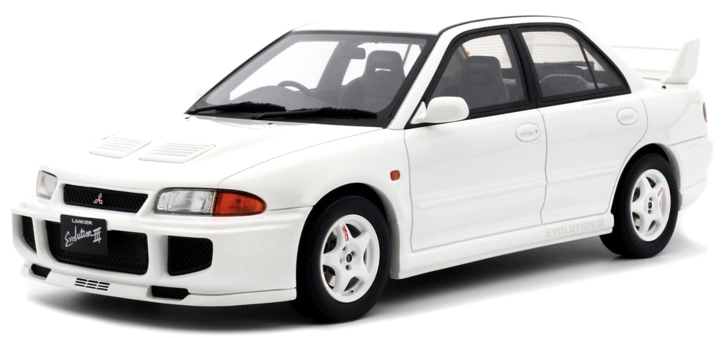 MITSUBISHI LANCER EVO III 1995 WHITE 1:18
