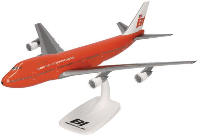 Boeing 747-100 Braniff International Big Pumpkin orange/grå/hvid 1:250
