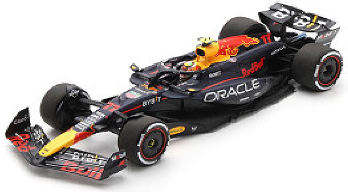 RED BULL F1 RB20 TEAM ORACLE RED BULL RACING N 11 2nd BAHRAIN GP 2024 SERGIO PEREZ BLUE YELLOW RED 1:18