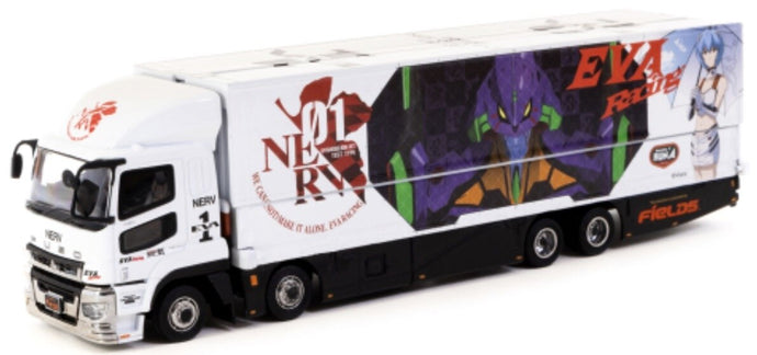 Mitsubishi FUSO SUPER GREAT - EVA RACING hvid 1:64