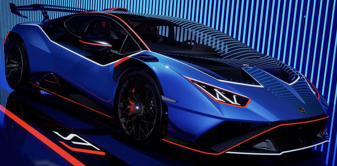 LAMBORGHINI HURACAN STJ 2024 BLU ELIADI - BLUE MET BLACK 1:43