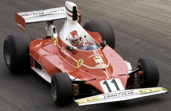 FERRARI F1 312T TEAM FERRARI SEFAC N 11 WINNER ITALY MONZA GP 1975 CLAY REGAZZONI RED WHITE 1:18