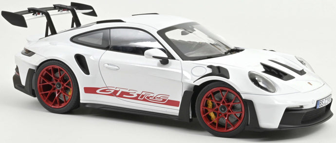 PORSCHE 911 GT3 RS 2022 WHITE & PYRO RED 1:12