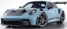 Indlæs billede til gallerivisning PORSCHE 911 992 GT3 RS COUPE WEISSACH PACKAGE 2022 LIGHT BLUE BLACK 1:18
