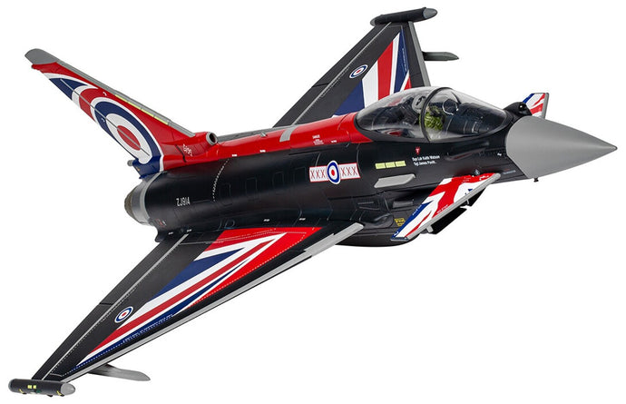 Eurofighter Typhoon FGR4, ZJ914 'Blackjack', RAF Conningsby, 2021/22 Display Scheme sort/rød/blå 1:48