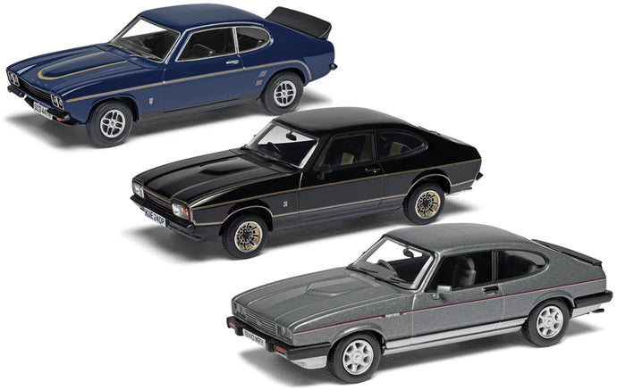 Ford CAPRI SPORTING TRILOGY COLLECTION - 3 CAR SET blå/sort/grå 1:43