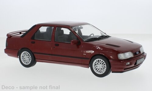 FORD ENGLAND SIERRA COSWORTH 4x4 1990 DARK RED 1:18