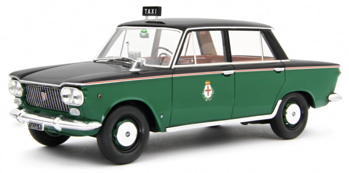 Fiat 1300 TAXI MILANO 1961 sort/grøn 1:18