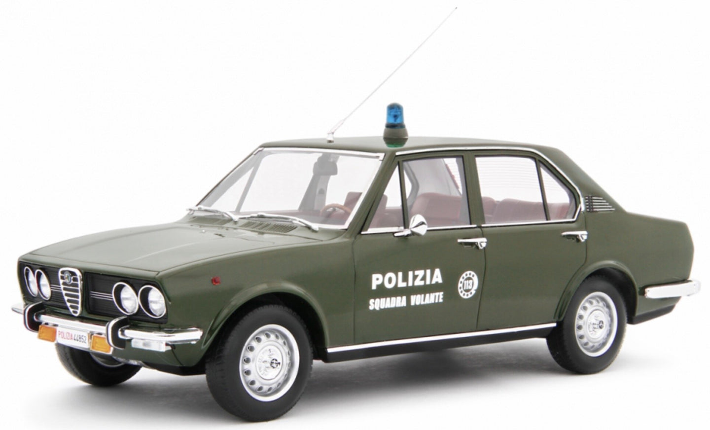 Alfa Romeo ALFETTA 1.8 POLIZIA S.VOLANTE 1973 mørk grøn 1:18