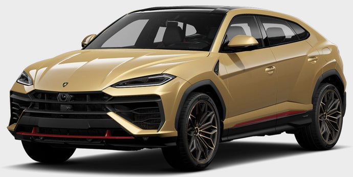 LAMBORGHINI URUS SE 2023 WITH SHOWCASE ORO ELIOS - GOLD MET 1:18