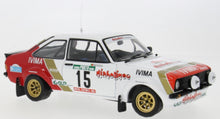 Indlæs billede til gallerivisning FORD ESCORT RS 1800 N.15 RALLY DE PORTUGAL 1983 J.SANTOS-M.OLIVEIRA 1:18