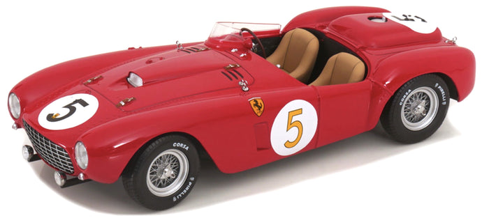 FERRARI 375 PLUS 5.0L V12 SPIDER TEAM SCUDERIA FERRARI N 5 24h LE MANS 1954 LOUIS ROSIER - ROBERT MANZON RED 1:18