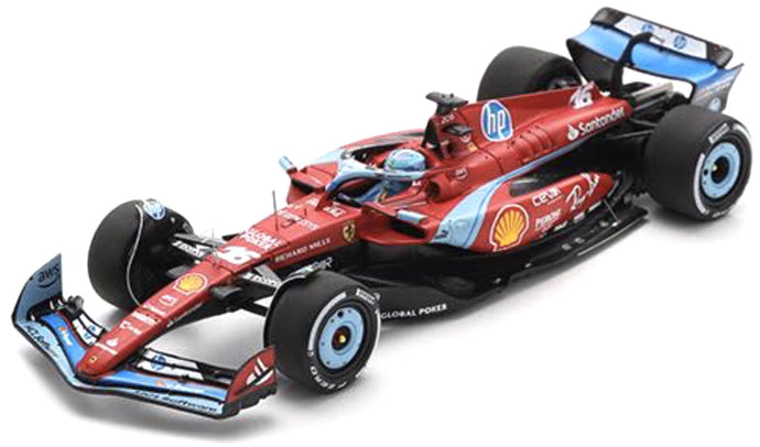 Ferrari SF-24 #16 CHARLES LECLERC 3rd PLACE MIAMI GP 2024 rød/lys blå/hvid 1:43