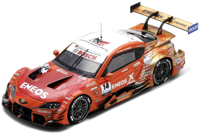 TOYOTA SUPRA GR TEAM ENEOS ROOKIE N 14 GT500 CLASS SUPER GT 2024 KAZUYA OSHIMA - NIREI FUKUZUMI ORANGE WHITE 1:43