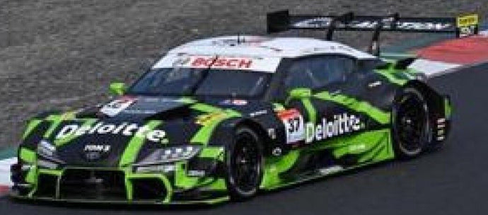 TOYOTA SUPRA GR TEAM DELOITTE N 37 GT500 CLASS SUPER GT 2024 GIULIANO ALESI - UKYO SASAHARA BLACK GREEN WHITE 1:43