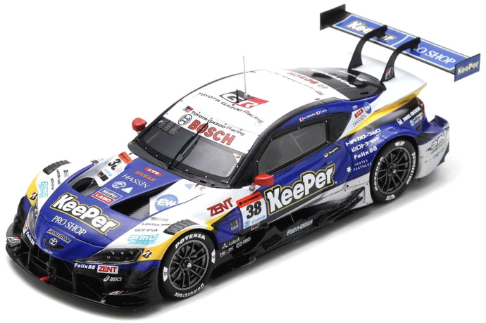 TOYOTA SUPRA GR TEAM KEEPER CERUMO N 38 GT500 CLASS SUPER GT 2024 TOSHIKI OYU - HIROAKI ISHIURA BLUE WHITE 1:43