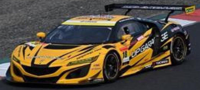 HONDA NSX GT3 TEAM UPGARAGE RACING N 18 GT300 CLASS SUPER GT 2024 TAKASHI KOBAYASHI - SYUN KOIDE YELLOW BLACK 1:43