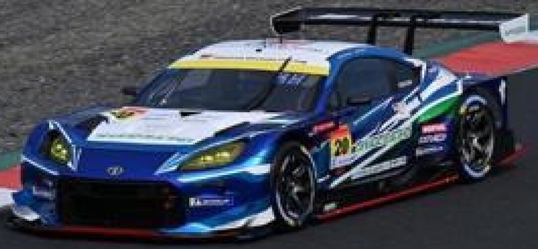 TOYOTA GR86 GT TEAM SHADE RACING N 20 GT300 CLASS SUPER GT 2024 KATSUYUKI HIRANAKA - EIJIRO SHIMIZU BLUE WHITE 1:43