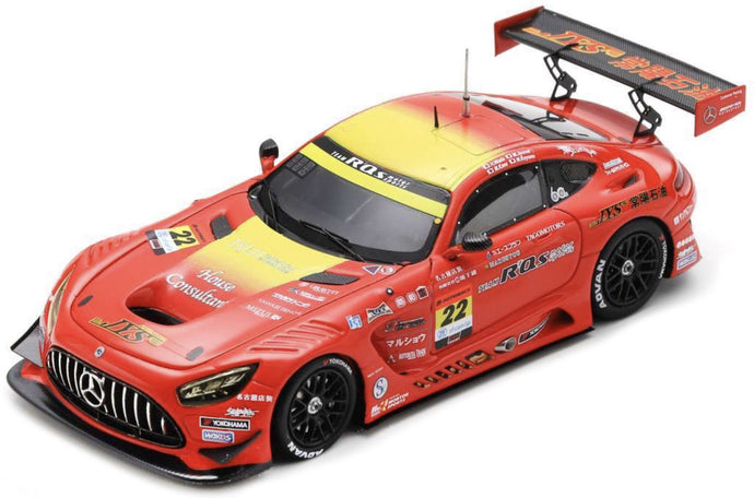 Mercedes Benz AMG GT3 #22 WADA/JYONAI/KANO/KOYAMA GT300 SUPER GT 2024 orange/gul 1:43