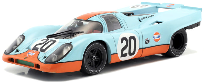Porsche 917K #20 SIFFERT/REDMAN 24H LE MANS 1970 lys blå/orange 1:18