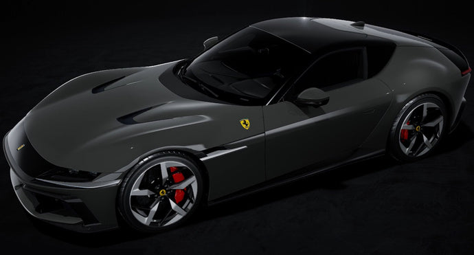 FERRARI 12CILINDRI V12 830cv 2024 GRIGIO SCURO 792 - GREY BLACK 1:43