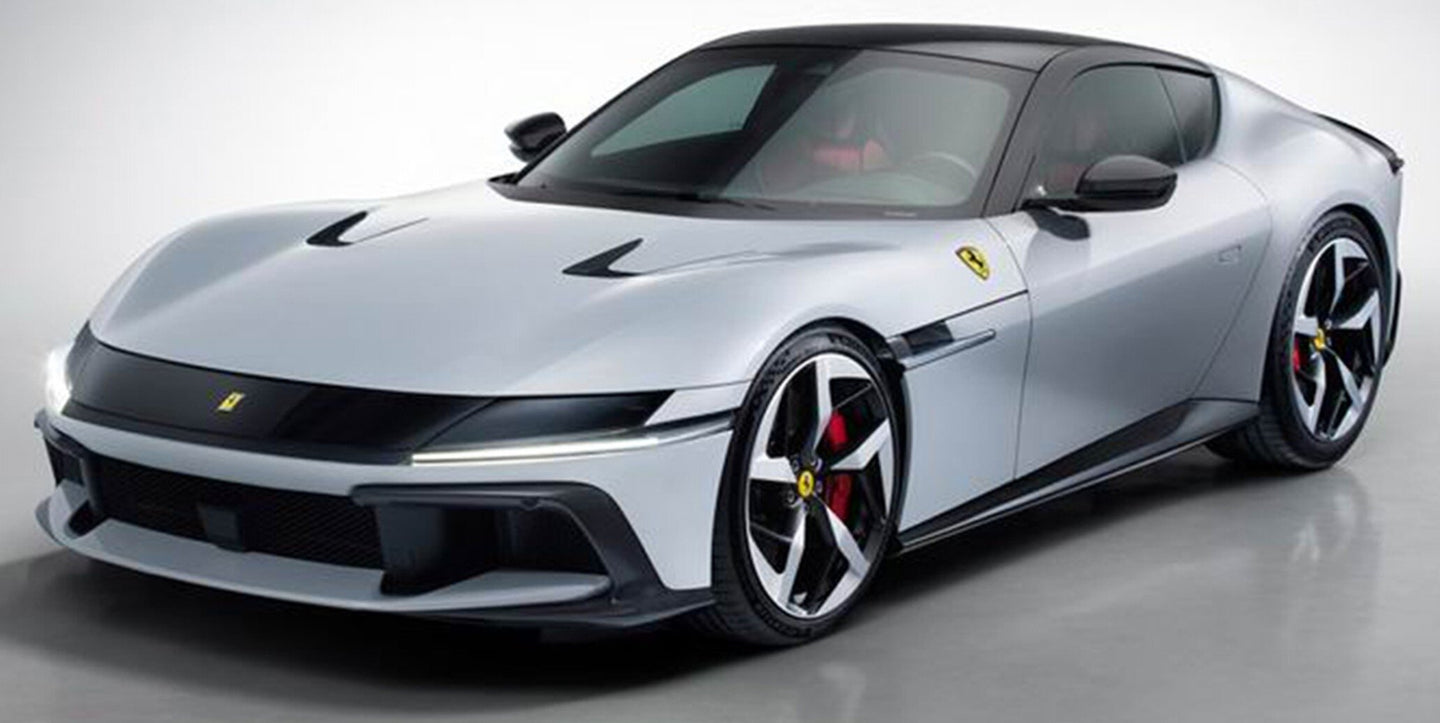 FERRARI 12CILINDRI COUPE V12 830cv 2024 WITH SHOWCASE BIANCO ARTICO - WHITE MET 1:18