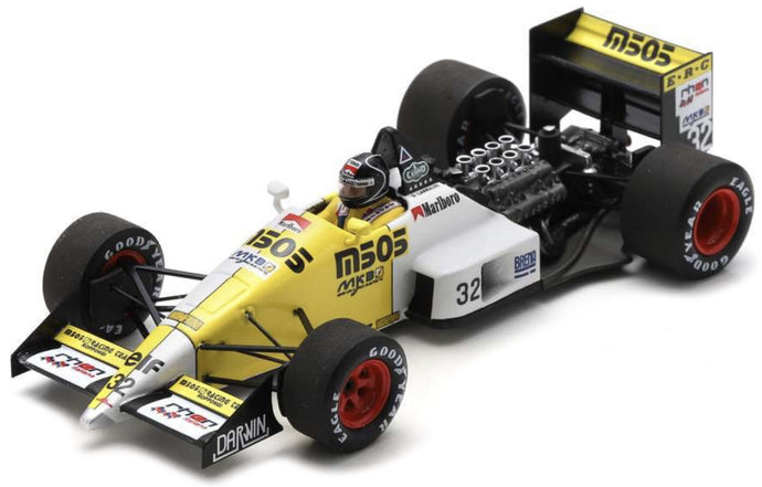 EUROBRUN F1 ER188 N 32 AUSTRALIAN GP 1988 OSCAR LARRAURI YELLOW WHITE BLACK 1:43