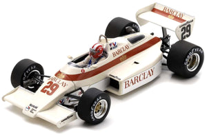 ARROWS A6 #29 MARC SURER BELGIUM GP 1983 creme/brun 1:43